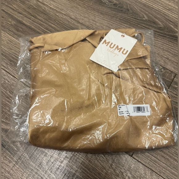 Show Me Your Mumu Women's Verona Cowl Dress True Gold Luxe Satin Size XS - Picture 4 of 4